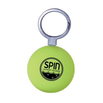 Imprinted Halcyon Twirlerz Fidget Key Ring - Lime Green