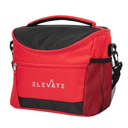 Red with Black Promotional Fresh Fare Lunch Cooler