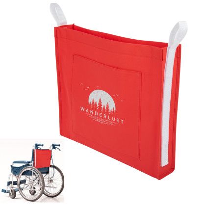 Promotional Non-Woven Attachable Tote Bag with Logo - Red