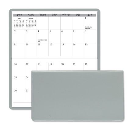 Cool Gray Custom USA Made Horizontal Pocket Planner