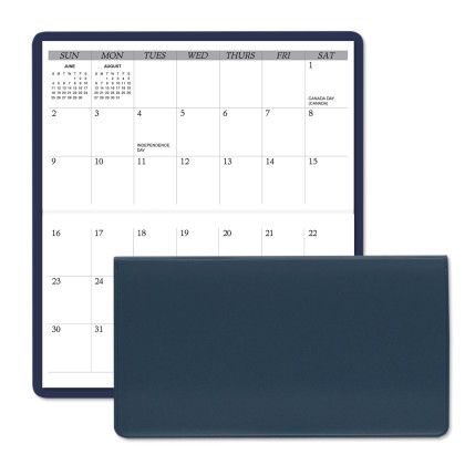 Navy Custom USA Made Horizontal Pocket Planner