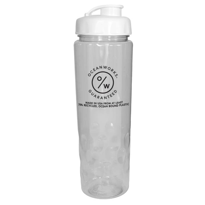 Custom Recycled PET Bottle Flip Top Cap | Eco-Friendly Sport Bottles
