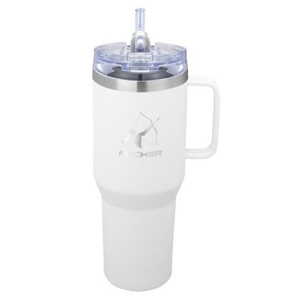 Printed Urban Peak Apex Ridge Travel Mug - White