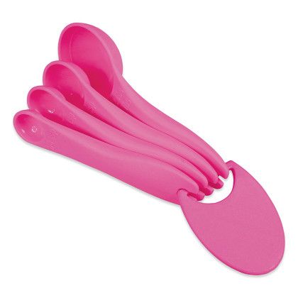 Custom USA Made Measuring Spoon Set - Picante Pink