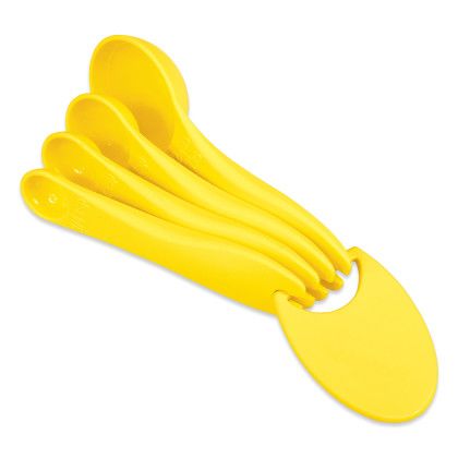 Custom USA Made Measuring Spoon Set - Saffron Yellow