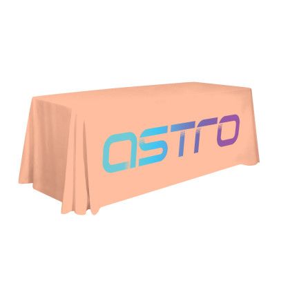 Promotional LazerLine 3-sided 6' Throw Full Color Front - Peach