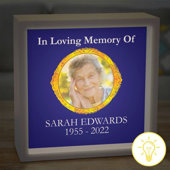 In Loving Memory Photo Shadow Box Memorial Gift