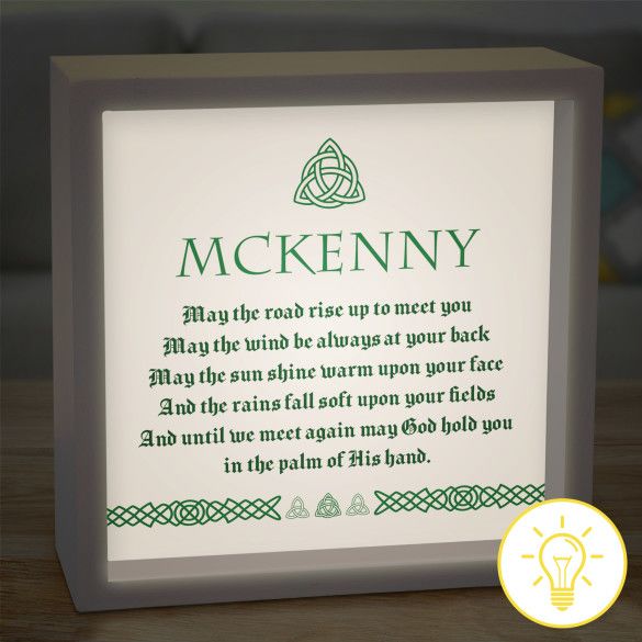 Personalized Irish Prayer Night Light