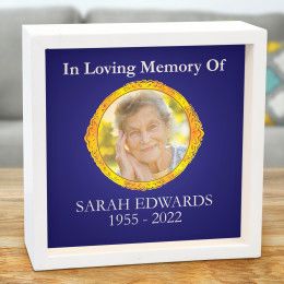 In Loving Memory Photo Personalized Memorial Shadow Box