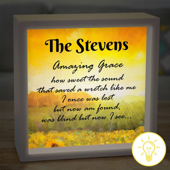 Amazing Grace Personalized Night Light