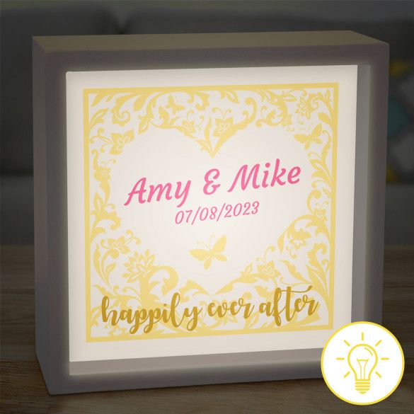 Happily Ever After Night Light Wedding Gift