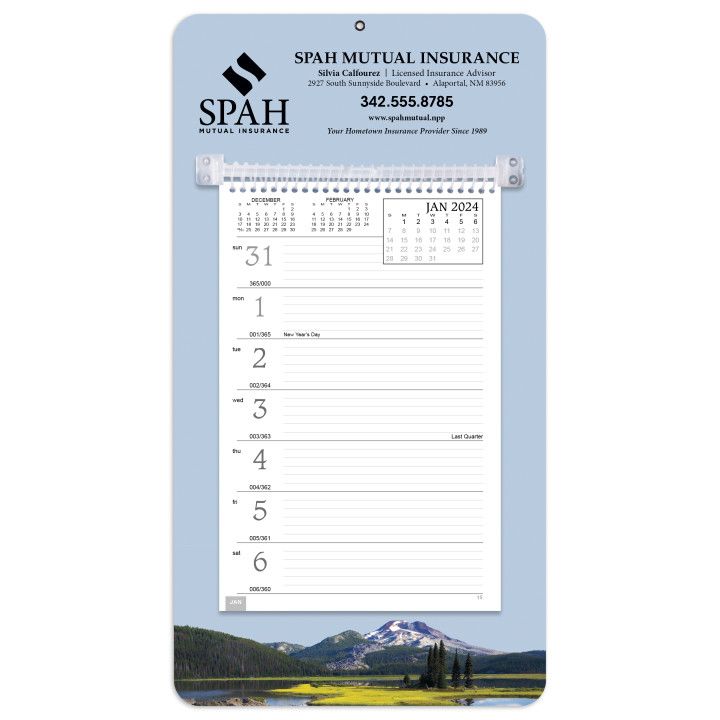 Weekly Memo Calendar with Custom Message Personalized Calendar