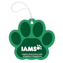 Custom Paw Print Tek-Scents Air Freshener