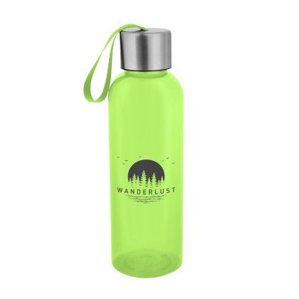 Translucent Lime Logo Imprinted Jaclyn RPET Bottle Translucent Lime Logo Imprinted Jaclyn RPET Bottle