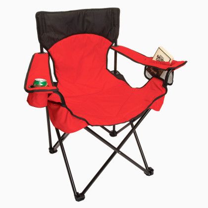 Red The Big-Un Custom Folding Camp Chair