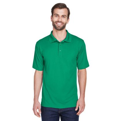 Men's Kelly Custom Cool & Dry Mesh Pique Polo Shirt - Front