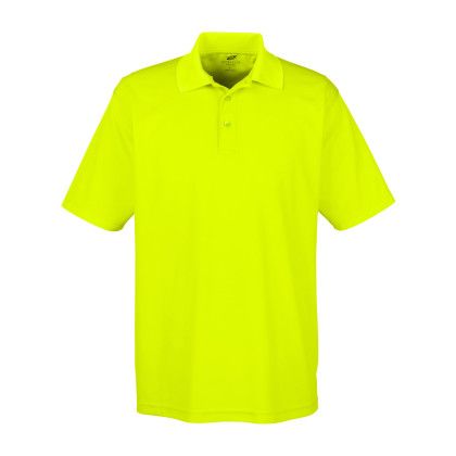 Men's Bright Yellow Custom Cool & Dry Mesh Pique Polo Shirt