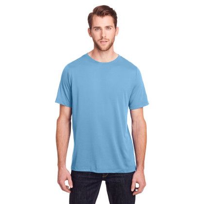 CORE365 Adult Fusion ChromaSoft Performance T-Shirt - Columbia blue