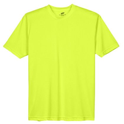 Men's Bright Yellow Custom Sport Performance Interlock T-Shirt