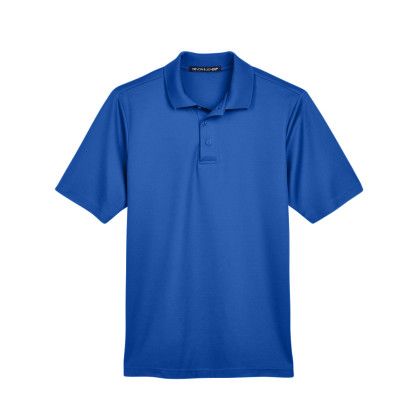 Logo Devon & Jones CrownLux Men's Plaited Polo - True royal