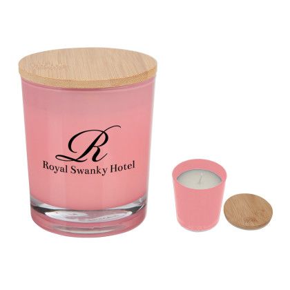 Pink Bamboo Promotional Soy Candle