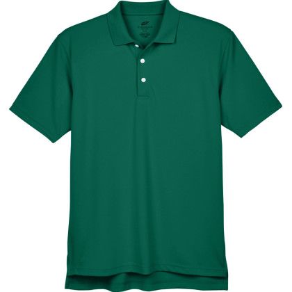 Forest Green Men's Stain-Release Performance Custom Polo