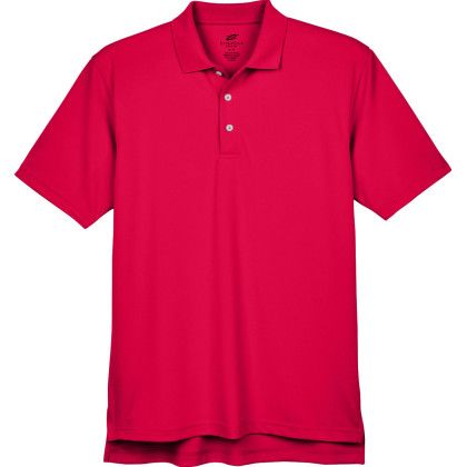 Red Men's Stain-Release Performance Custom Polo