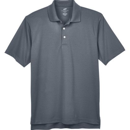 Charcoal Men's Stain-Release Performance Custom Polo