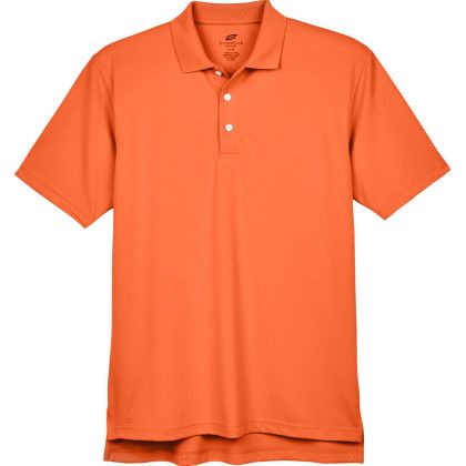 Orange Men's Stain-Release Performance Custom Polo