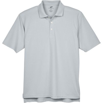 Silver Men's Stain-Release Performance Custom Polo