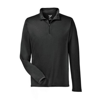 Printed Team 365 Men's Zone Performance 1/4 Zip - Black