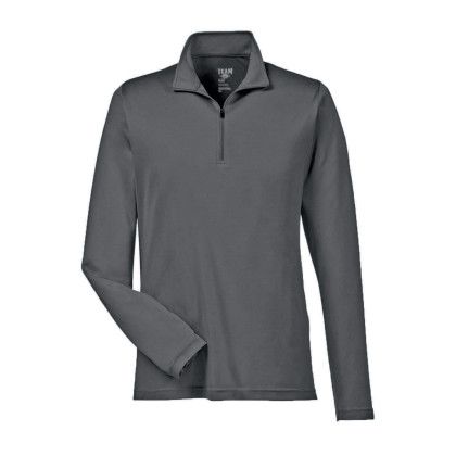 Printed Team 365 Men's Zone Performance 1/4 Zip - Sport Graphite