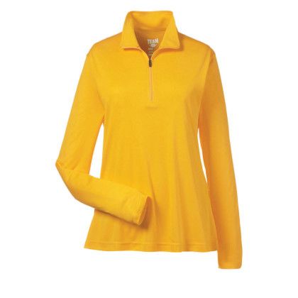 Promo Team 365 Ladies' Zone Performance 1/4 Zip - Sport Athletic Gold