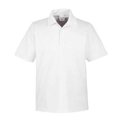 Custom Team 365 Men's Zone Performance Polo - Sport White