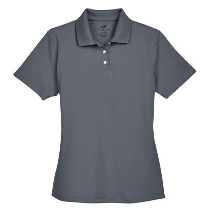 Charcoal Ladies Custom Stain-Release Performance Polo