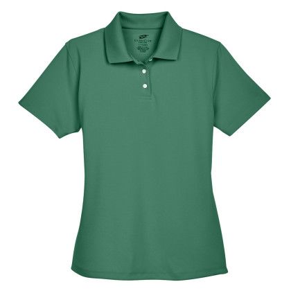 Forest Green Ladies Custom Stain-Release Performance Polo