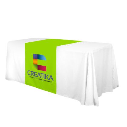 Lime Green Full Color Front 28" Lazerline Table Runner