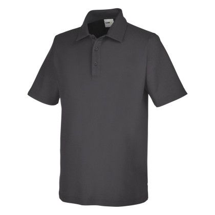 Solid Carbon Embroidered ChromaSoft Pique Polo Shirt