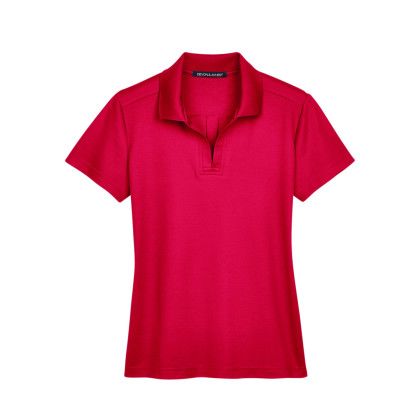 Custom Devon & Jones CrownLux Performance Ladies' Polo - Red