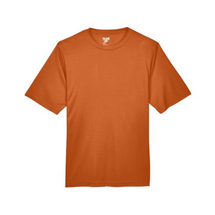 Printed Team 365 Men's Zone Performance T-Shirt - Sport Burnt Orange