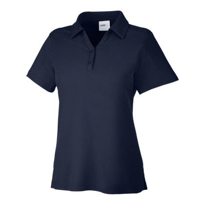 Classic Navy Ladies Fusion ChromaSoft Pique Custom Polo Shirt