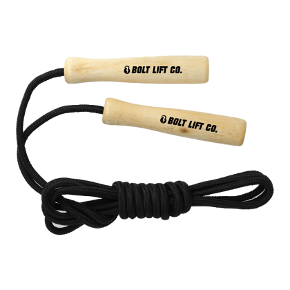 Imprinted Logo Birch Wood Handle Jump Rope | Health & Wellness Gifts