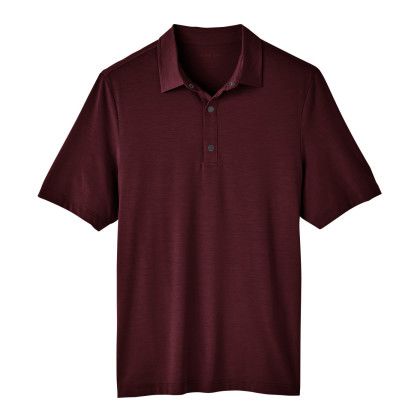 Burgundy Custom North End Men's Stretch Performance Polo