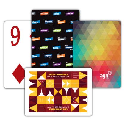 Full Color Custom Back Poker Size Playing Cards - Giant