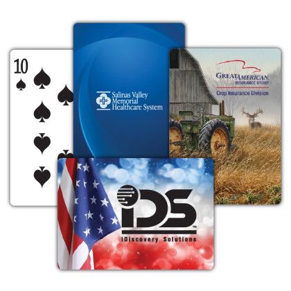 Full Color Custom Back Poker Size Playing Cards - Standard