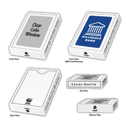 Standard Box for Custom Solid Back Poker Size Playing Cards