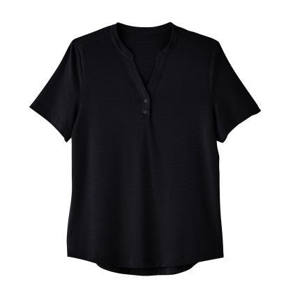 Black North End Ladies' Custom Stretch Performance Polo