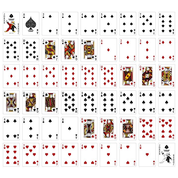 Solid Black Custom Printed Poker Cards | Custom Playing Cards
