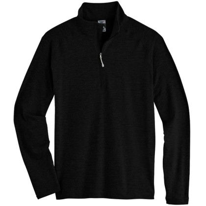 Black Embroidered Men's Pacesetter Storm Creek Quarter Zip Shirt