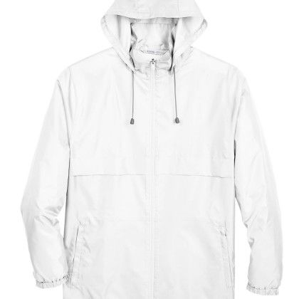 Team 365 Zone Protect Lightweight Jacket with Logo White